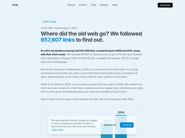 Where did the old web go?