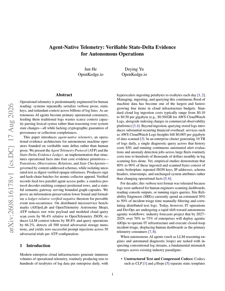 Agent-Native Telemetry