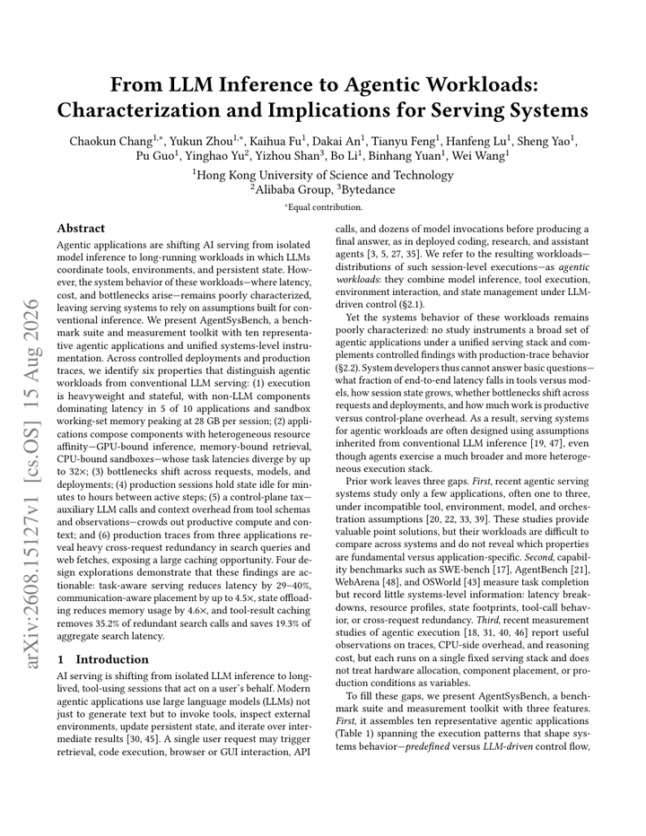 From LLM Inference to Agentic Workloads