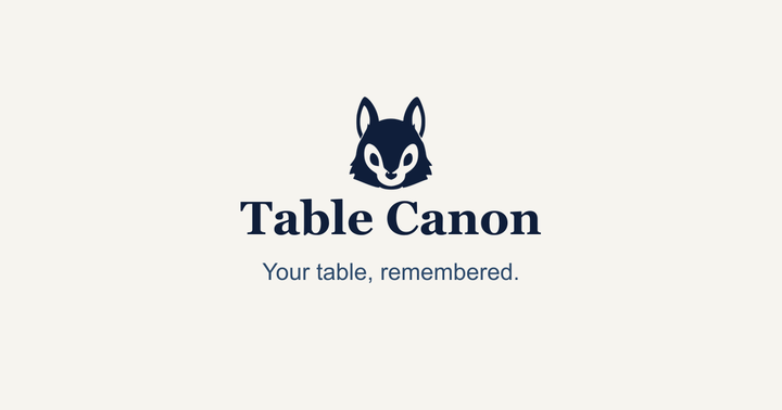 Table Canon
