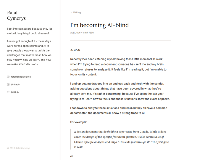 I’m becoming AI-blind