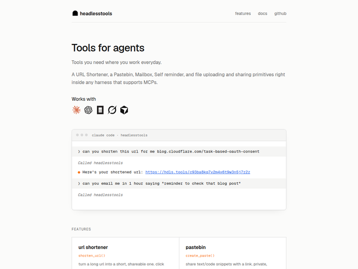 Headless Tools