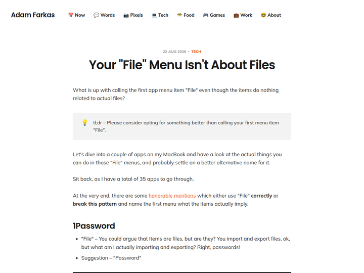 Your “File” Menu Isn't About Files