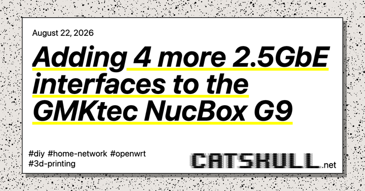 Adding 4 more 2.5GbE interfaces to the GMKtec NucBox G9