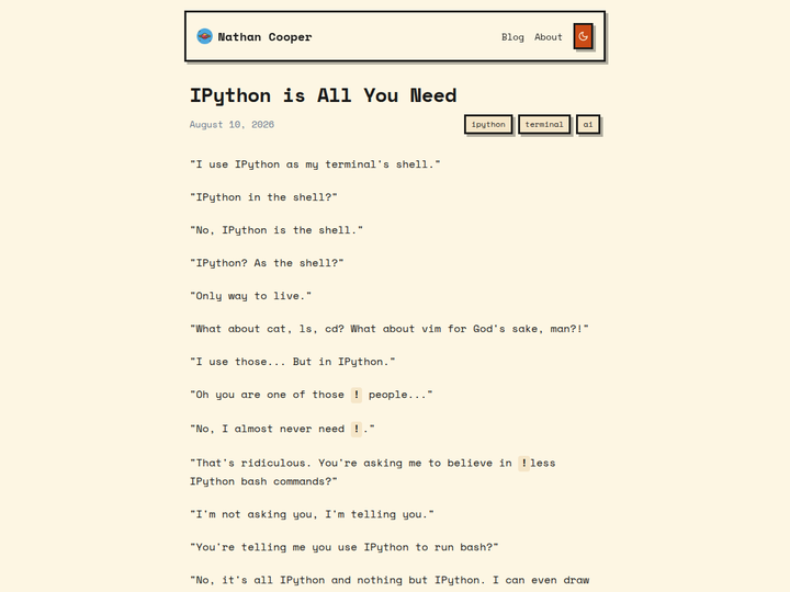 IPython is All You Need
