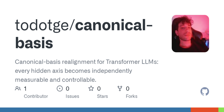 Canonical-basis realignment for Transformer LLMs