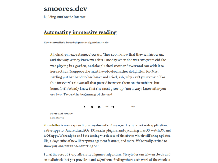 Automating Immersive Reading
