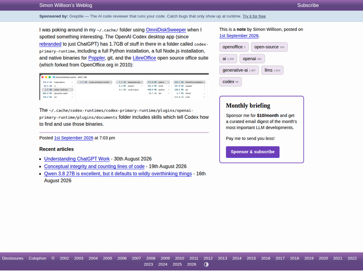 Codex bundles LibreOffice