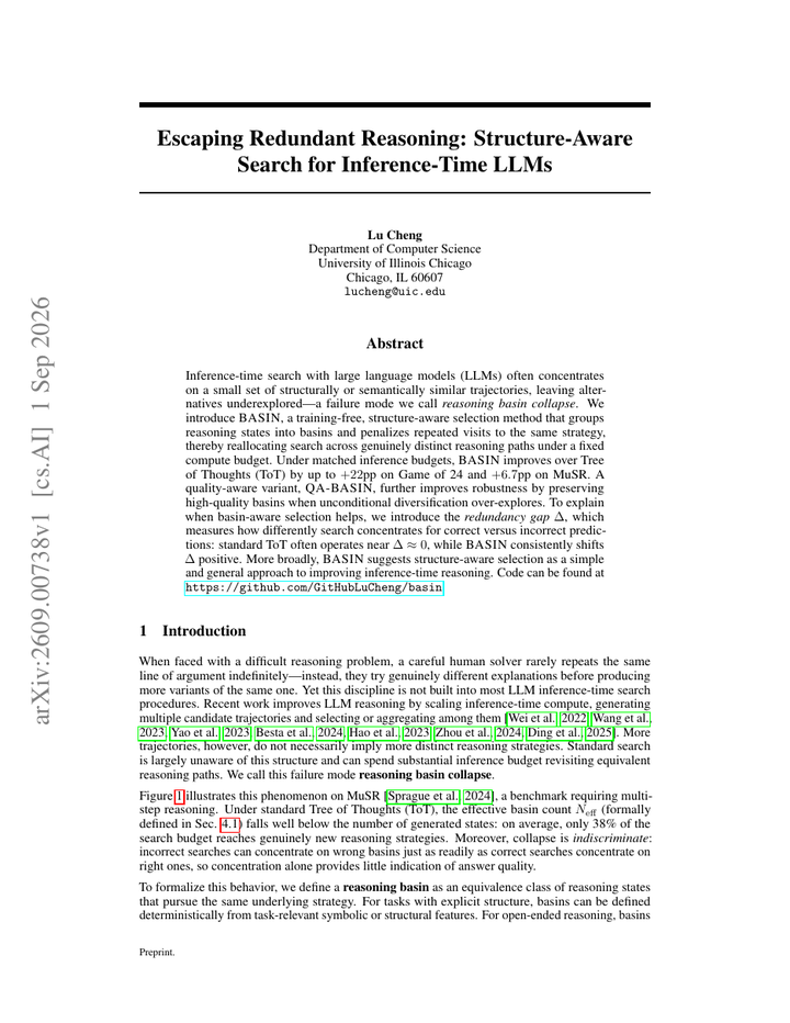 BASIN: Escaping Redundant Reasoning