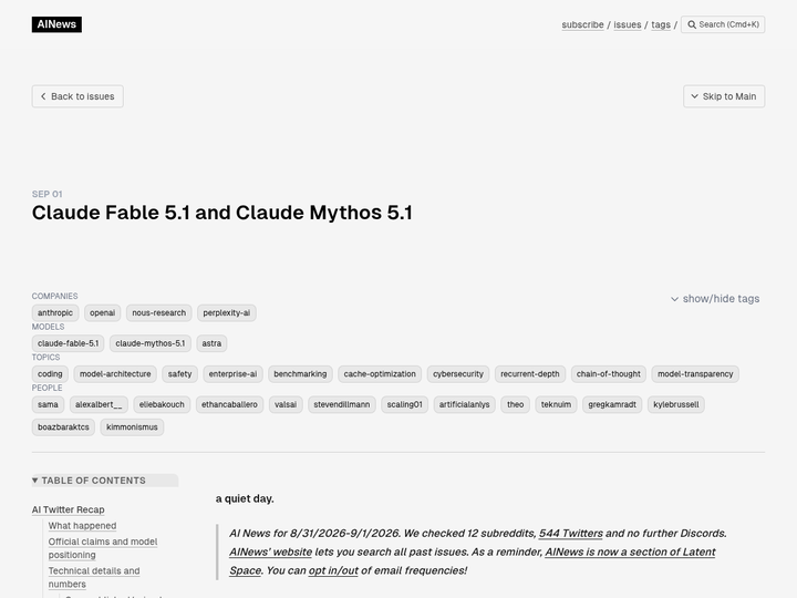 Claude Fable 5.1 and Claude Mythos 5.1