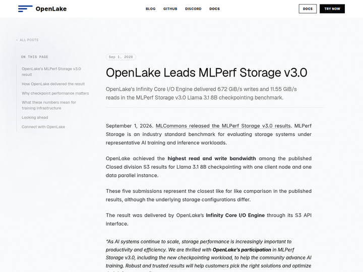 We Beat MLPerf: Modern Storage for KV Offload and LLM Training