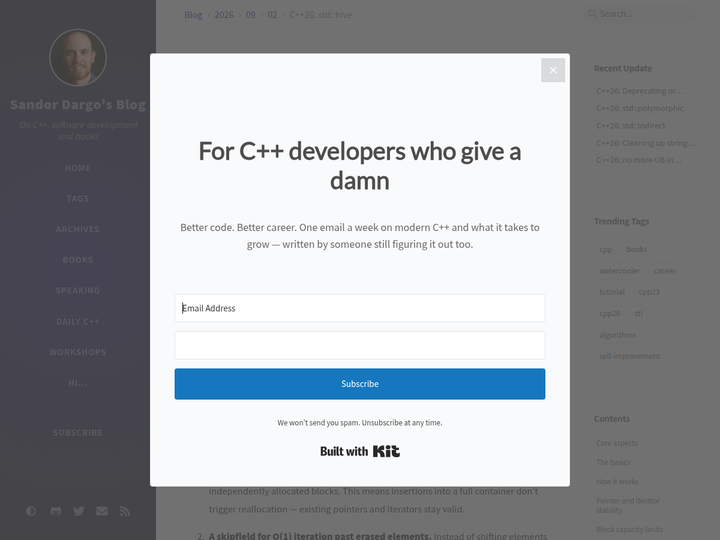 C++26: std::hive