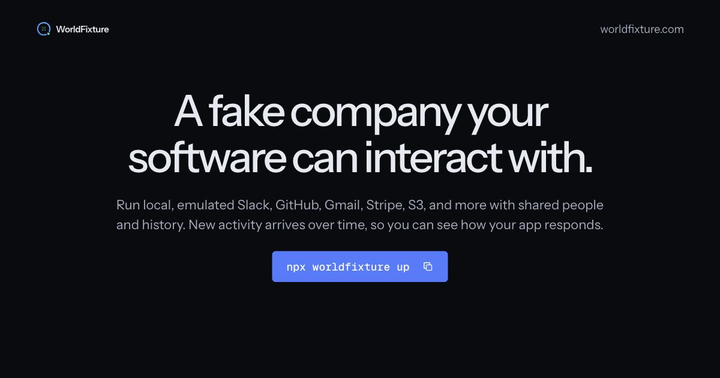 Worldfixture - An OSS fake company your software can interact with