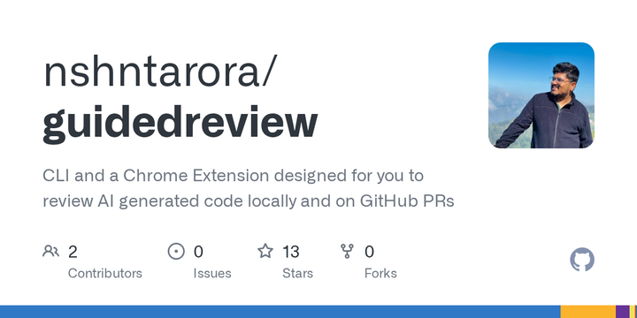 GuidedReview - Review AI-generated code before you sign your name to it