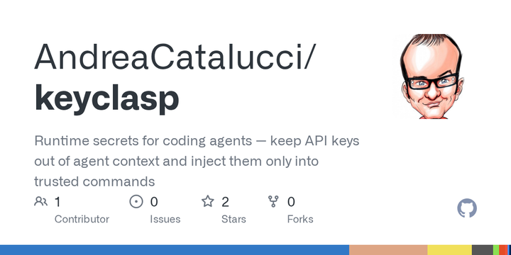 Keyclasp – Let agents use tokens without putting them in prompts