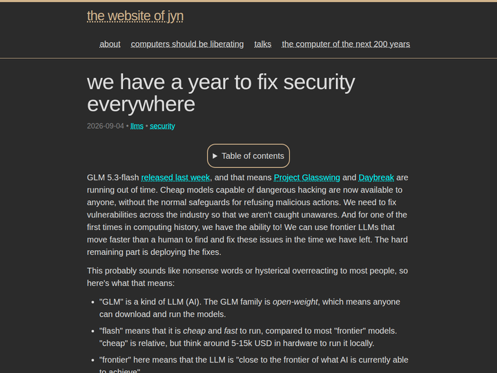 We have a year to fix security everywhere