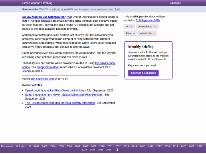 So you want to use OpenRouter?