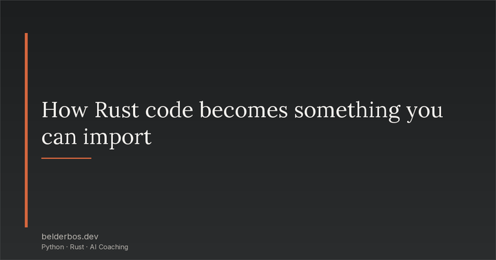 Libraries Run Rust Inside Python (With PyO3)