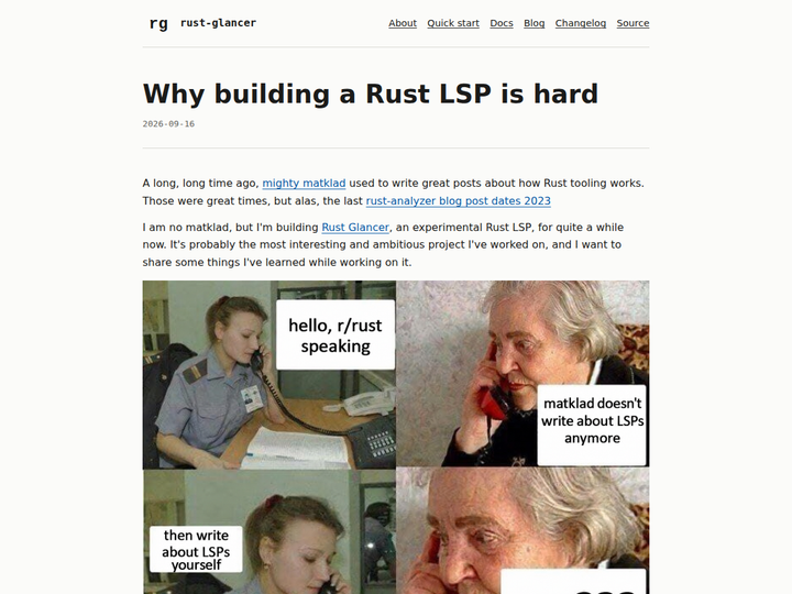 Why building a Rust LSP is hard