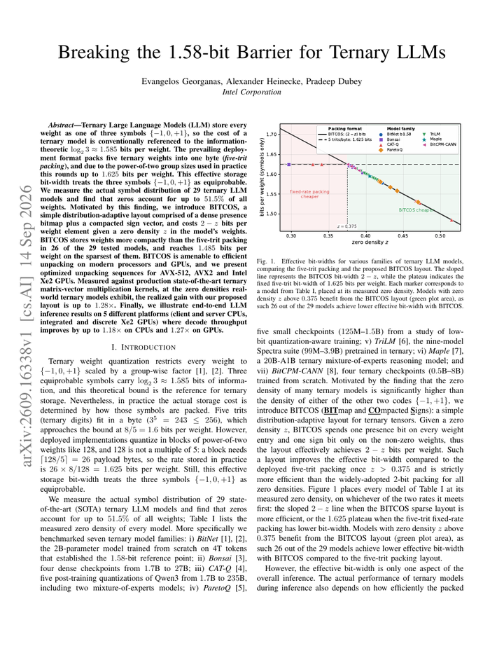 Breaking the 1.58-bit Barrier for Ternary LLMs