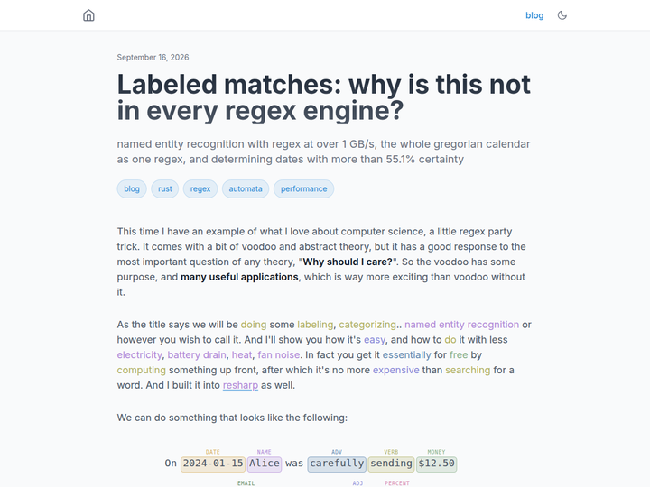 Labeled matches: why is this not in every regex engine?