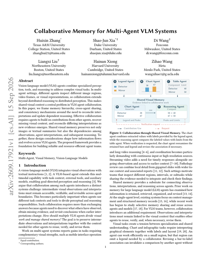 Collaborative Memory for Multi-Agent VLM Systems