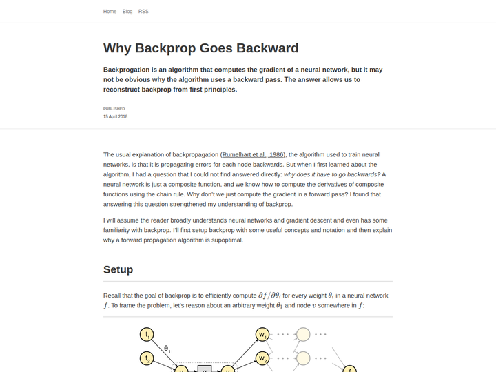 Why Backprop Goes Backward